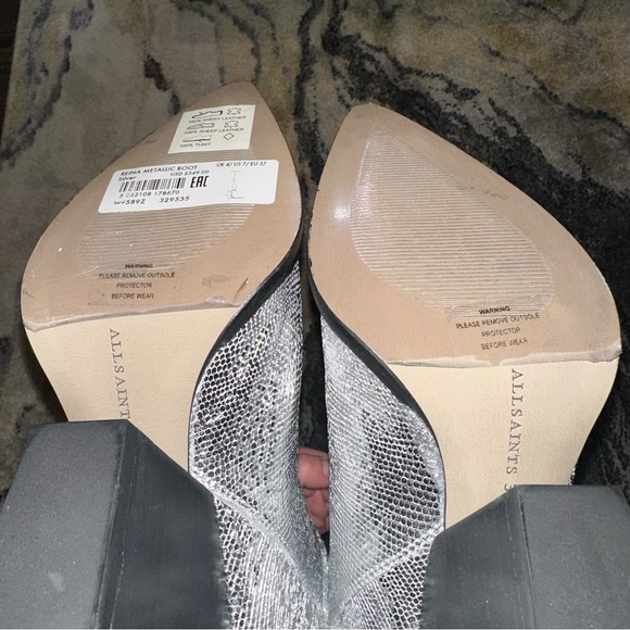 ALL SAINTS Leather OTK Boots - Picture 13 of 14